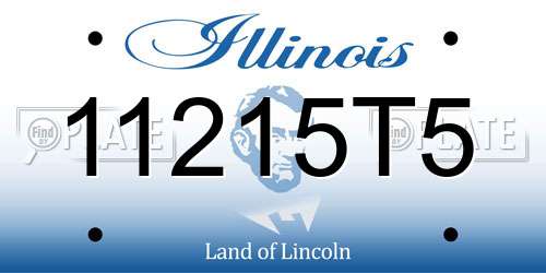 11215T5 Illinois License Plate