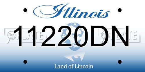 11220DN Illinois License Plate