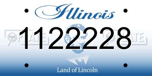 1122228 Illinois License Plate