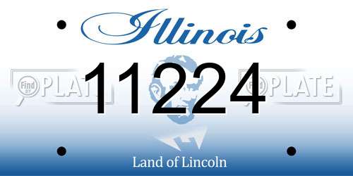 11224 Illinois License Plate