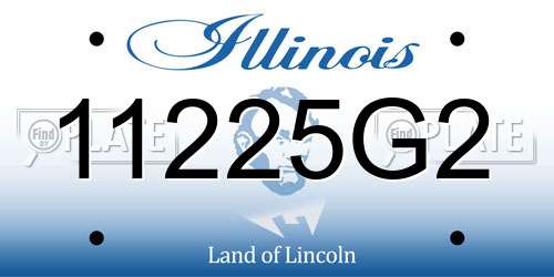11225G2 Illinois License Plate