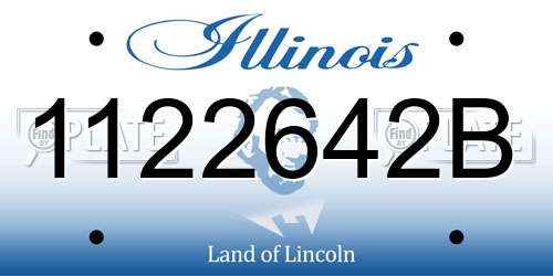 1122642B Illinois License Plate
