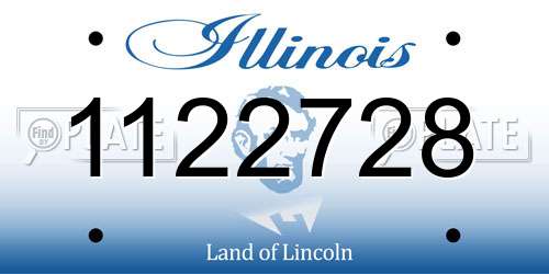 1122728 Illinois License Plate