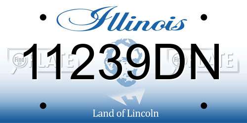 11239DN Illinois License Plate