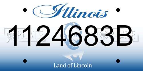 1124683B Illinois License Plate
