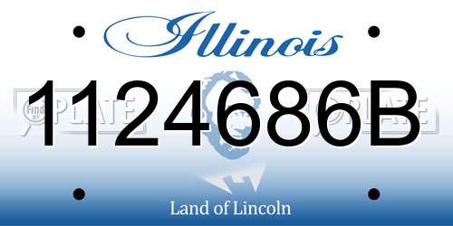 1124686B Illinois License Plate