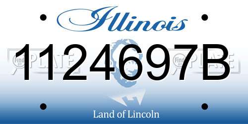 1124697B Illinois License Plate