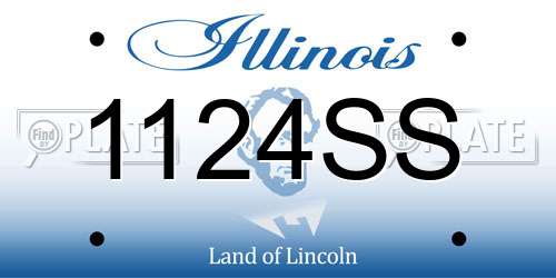 1124SS Illinois License Plate