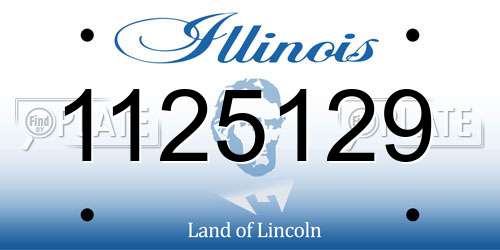 1125129 Illinois License Plate