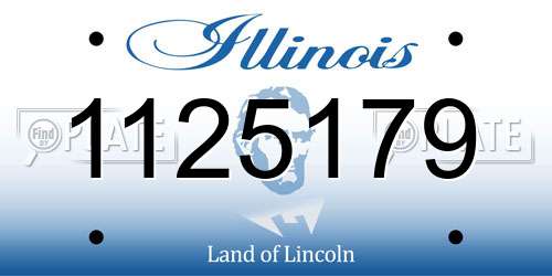 1125179 Illinois License Plate