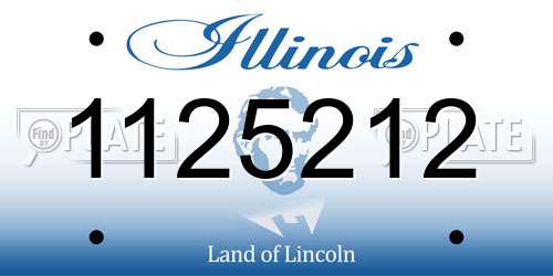 1125212 Illinois License Plate