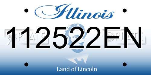112522EN Illinois License Plate