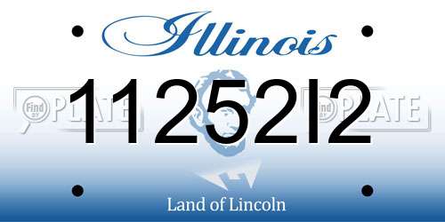 11252I2 Illinois License Plate