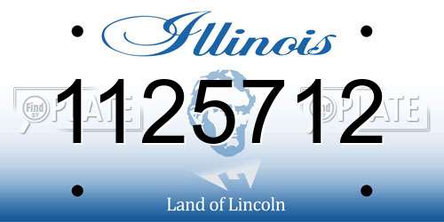 1125712 Illinois License Plate
