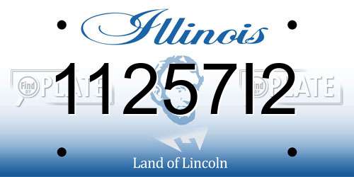11257I2 Illinois License Plate