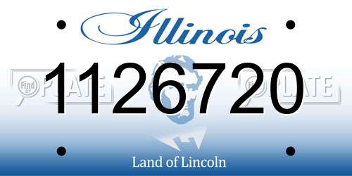 1126720 Illinois License Plate