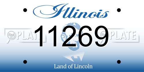11269 Illinois License Plate