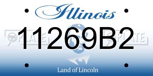 11269B2 Illinois License Plate