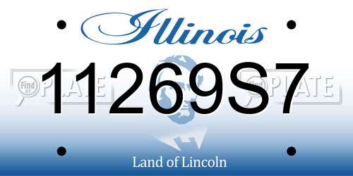 11269S7 Illinois License Plate