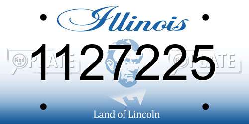 1127225 Illinois License Plate