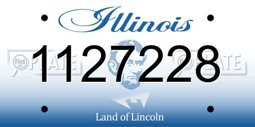1127228 Illinois License Plate