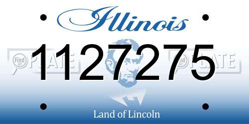 1127275 Illinois License Plate