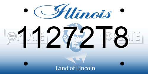11272T8 Illinois License Plate