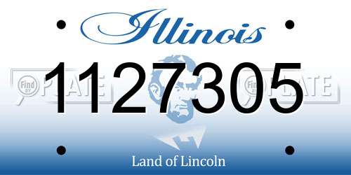 1127305 Illinois License Plate
