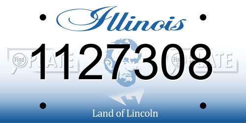1127308 Illinois License Plate