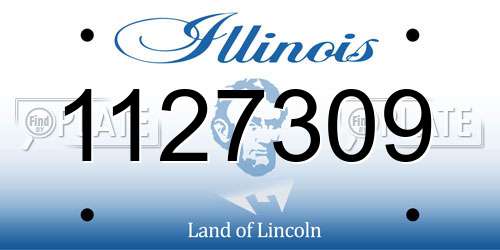 1127309 Illinois License Plate