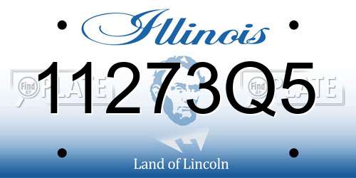 11273Q5 Illinois License Plate