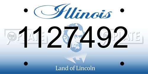 1127492 Illinois License Plate