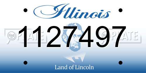 1127497 Illinois License Plate