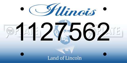1127562 Illinois License Plate