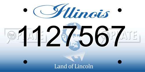 1127567 Illinois License Plate