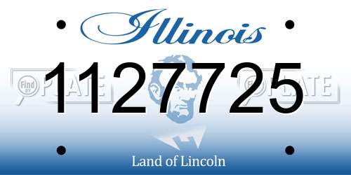 1127725 Illinois License Plate