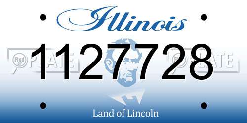 1127728 Illinois License Plate