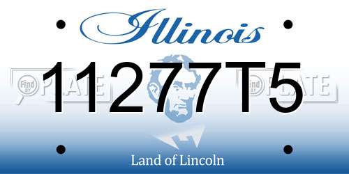 11277T5 Illinois License Plate