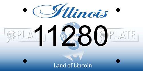 11280 Illinois License Plate
