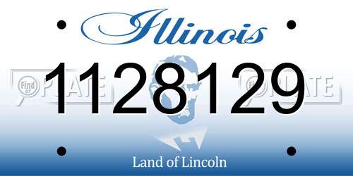 1128129 Illinois License Plate