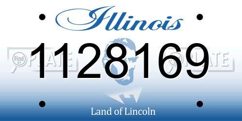 1128169 Illinois License Plate
