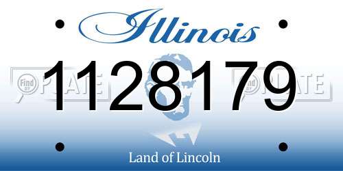1128179 Illinois License Plate