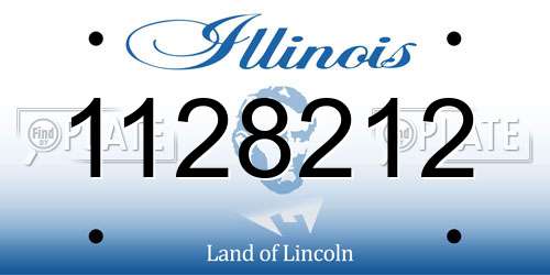 1128212 Illinois License Plate