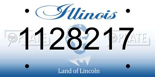 1128217 Illinois License Plate