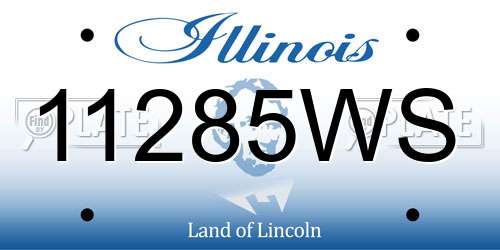 11285WS Illinois License Plate