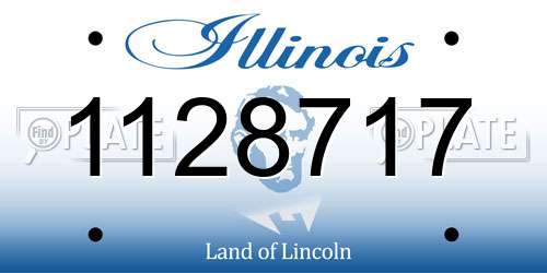 1128717 Illinois License Plate