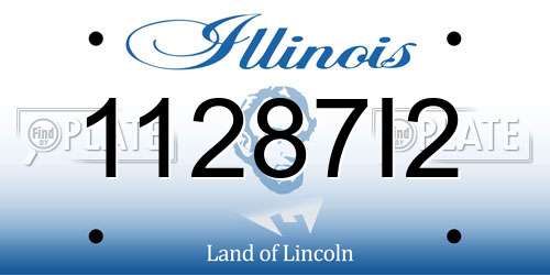 11287I2 Illinois License Plate