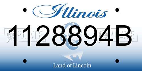 1128894B Illinois License Plate
