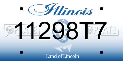 11298T7 Illinois License Plate