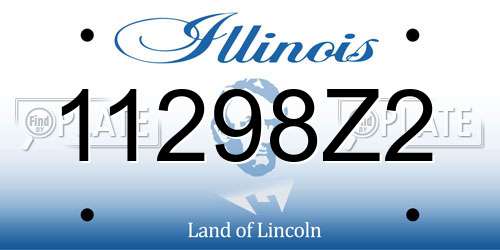 11298Z2 Illinois License Plate